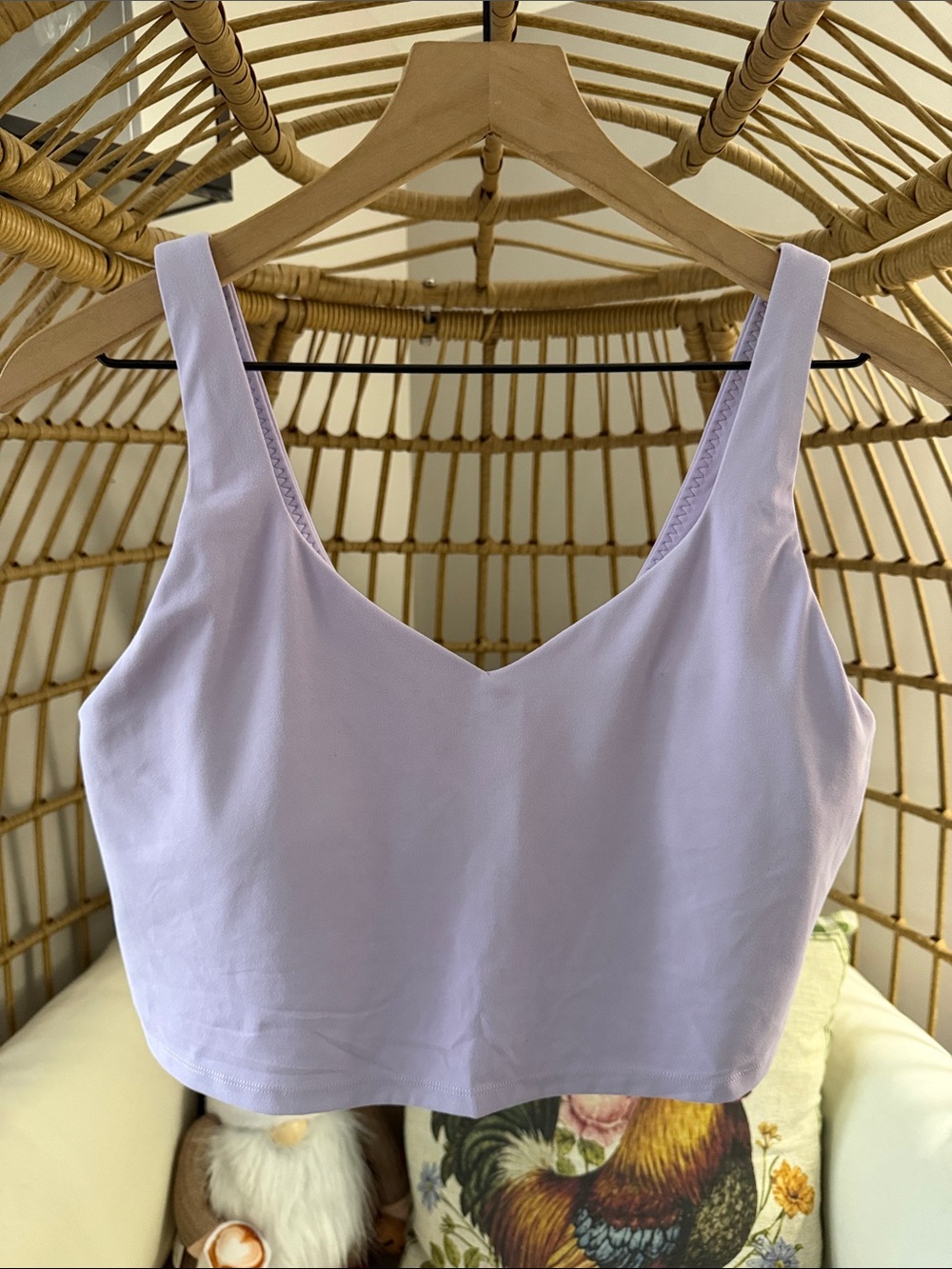 OFFLINE By Aerie Real Me Low Key Longline Sports Bra Lavender Dawn Size XL